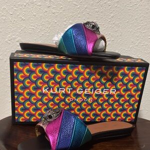 Kurt Geiger Rainbow Slide Sandals